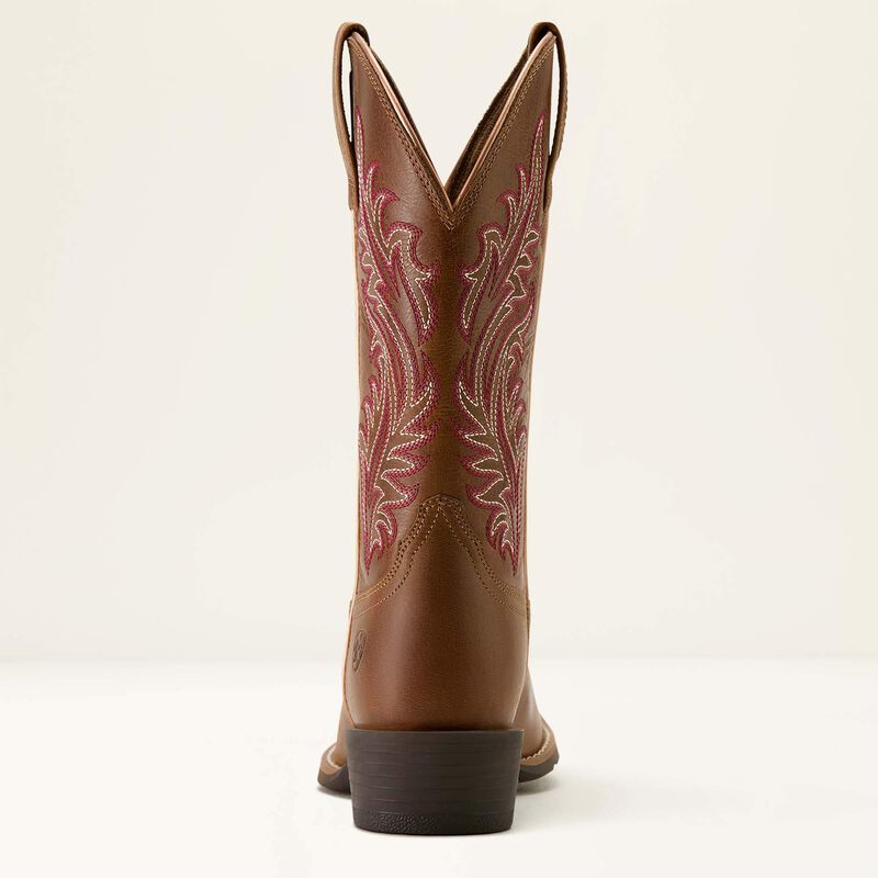 Ladies Ariat Round Up Narrow Cutter Toe Western Boot 10064076