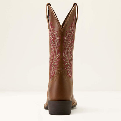 Ladies Ariat Round Up Narrow Cutter Toe Western Boot 10064076