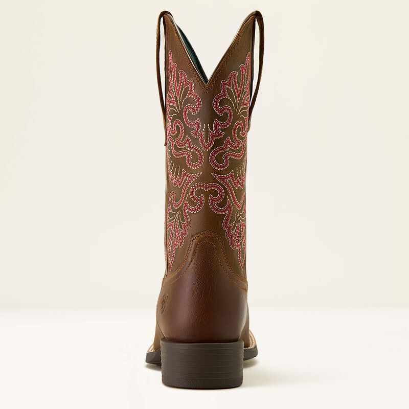 Women's Round Up StretchFit Wide Square Toe Western Boot 10064078