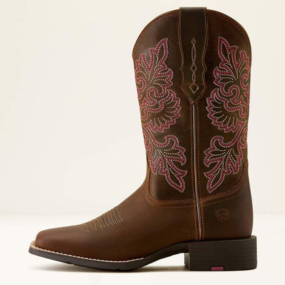 Women's Round Up StretchFit Wide Square Toe Western Boot 10064078