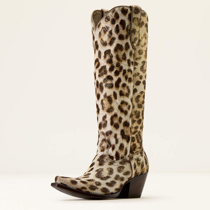 ARIAT Casanova X Toe Western Boot GILDED LEOPARD HAIR ON 10072448