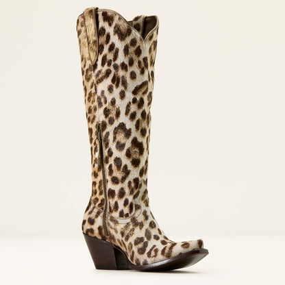ARIAT Casanova X Toe Western Boot GILDED LEOPARD HAIR ON 10072448