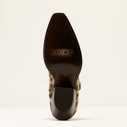 ARIAT Casanova X Toe Western Boot GILDED LEOPARD HAIR ON 10072448