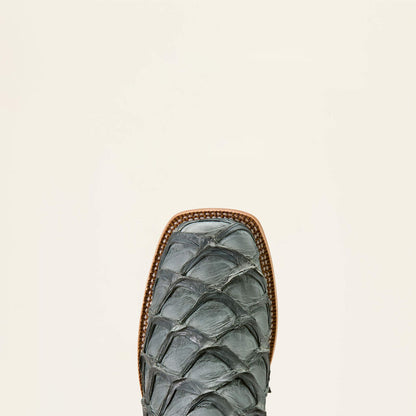Men's Ariat Ashwood Wide Square Toe Cowboy Boot SKY BLUE PIRARUCU|SMOKEY CREAM 10072898