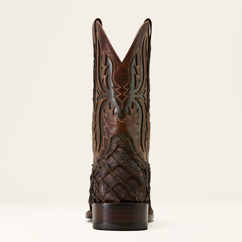 Men's Ariat Ashwood Wide Square Toe Cowboy Boot JAVA PIRARUCU|DEEP CHOCOLATE 10072899