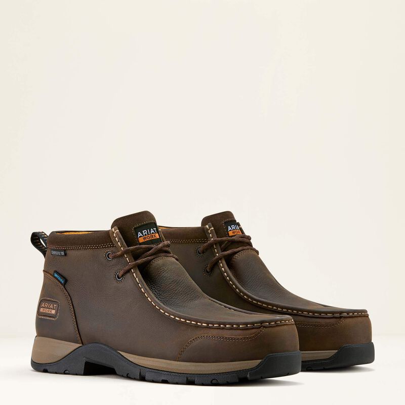 Men's Ariat Edge Moc Waterproof Composite Toe Work Boot 10073359