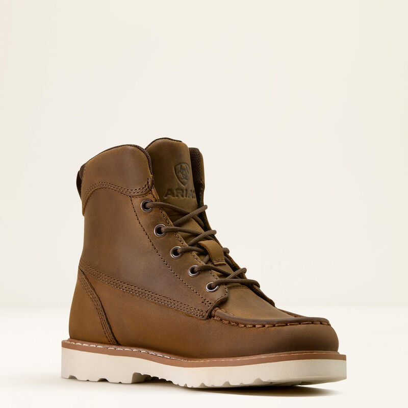 Kids Ariat Lift Lacer Moc Toe Boot DISTRESSED BROWN 10074182