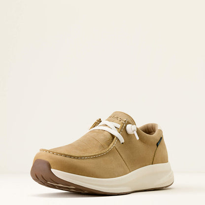 Men's Ariat Buckeye Waterproof Shoe 10074184 LIGHT TAN|NATURALLY DISTRESSED CROC PRINT