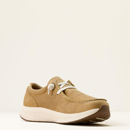 Men's Ariat Buckeye Waterproof Shoe 10074184 LIGHT TAN|NATURALLY DISTRESSED CROC PRINT