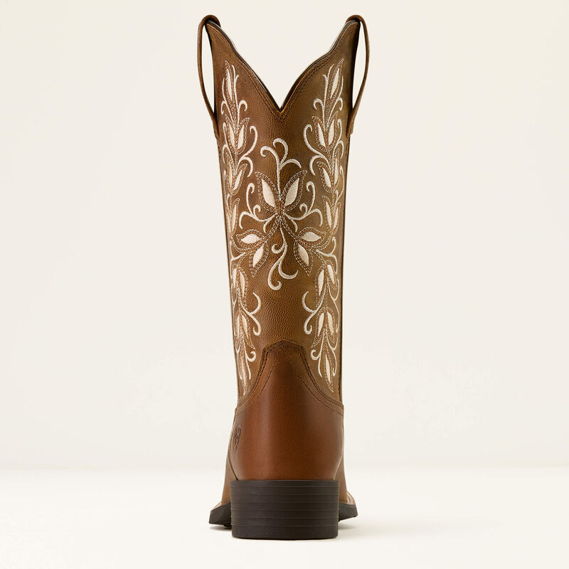 Women's Ariat Round Up Holly Wide Square Toe Western Boot 10074320