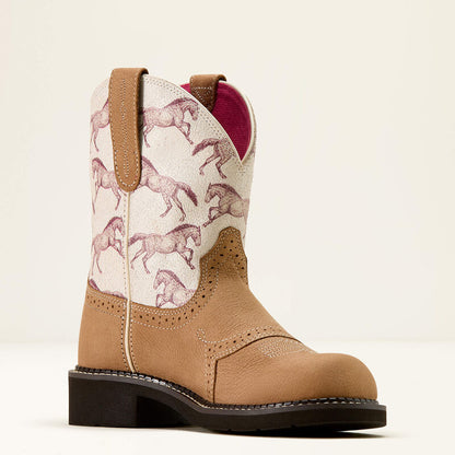Women's Ariat Fatbaby Heritage Farrah Western Boot DUSTED BROWN|SEPIA STAMPEDE 10074327