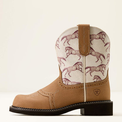 Women's Ariat Fatbaby Heritage Farrah Western Boot DUSTED BROWN|SEPIA STAMPEDE 10074327