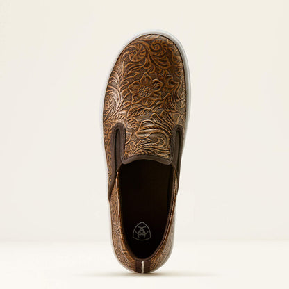 Women's Ariat Skylar Slip On Shoe BROWN FLORAL EMBOSS 10074362