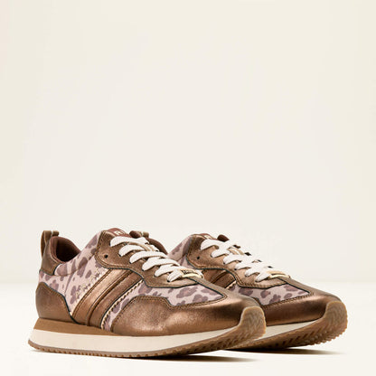 Women's Ariat Ranch Runner Shoe BRONZED LEOPARD 10074394