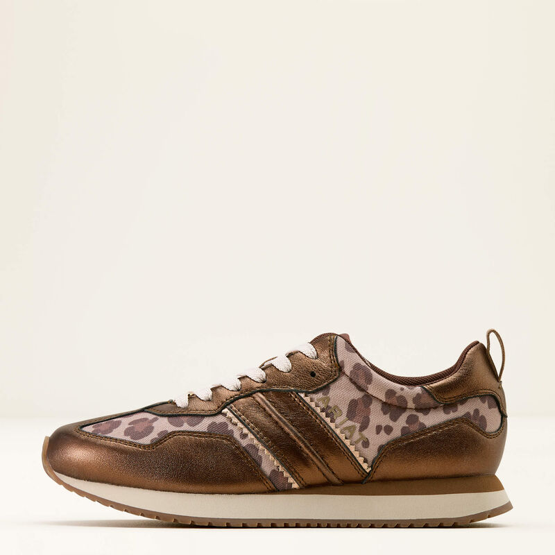 Women's Ariat Ranch Runner Shoe BRONZED LEOPARD 10074394