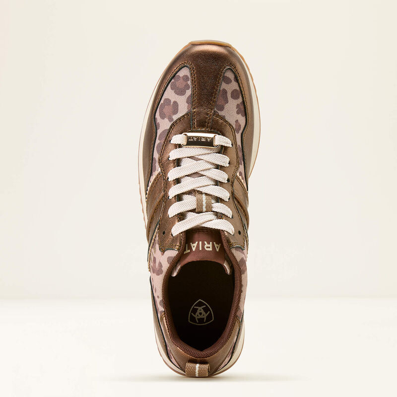 Women's Ariat Ranch Runner Shoe BRONZED LEOPARD 10074394