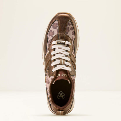 Women's Ariat Ranch Runner Shoe BRONZED LEOPARD 10074394