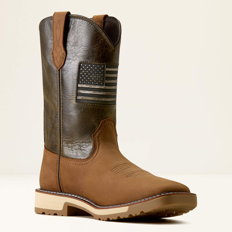Ariat Activator Patriot Wide Square Toe Work Boot 10079675 Soft Toe