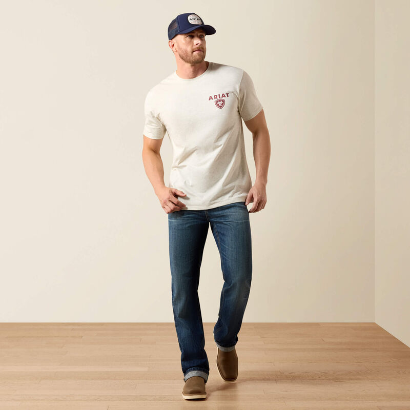 Men's Ariat Trucker Freedom Flag T-Shirt 10080251