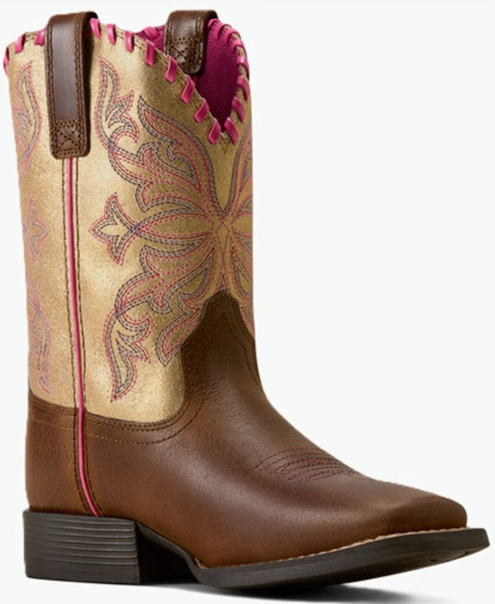 Ariat Girls' Sundown Performance Western Boots - Broad Square Toe 10080276