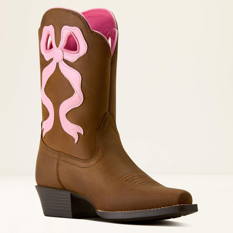 Ariat Girls Lil Beaux D Toe Western Boot 10080350