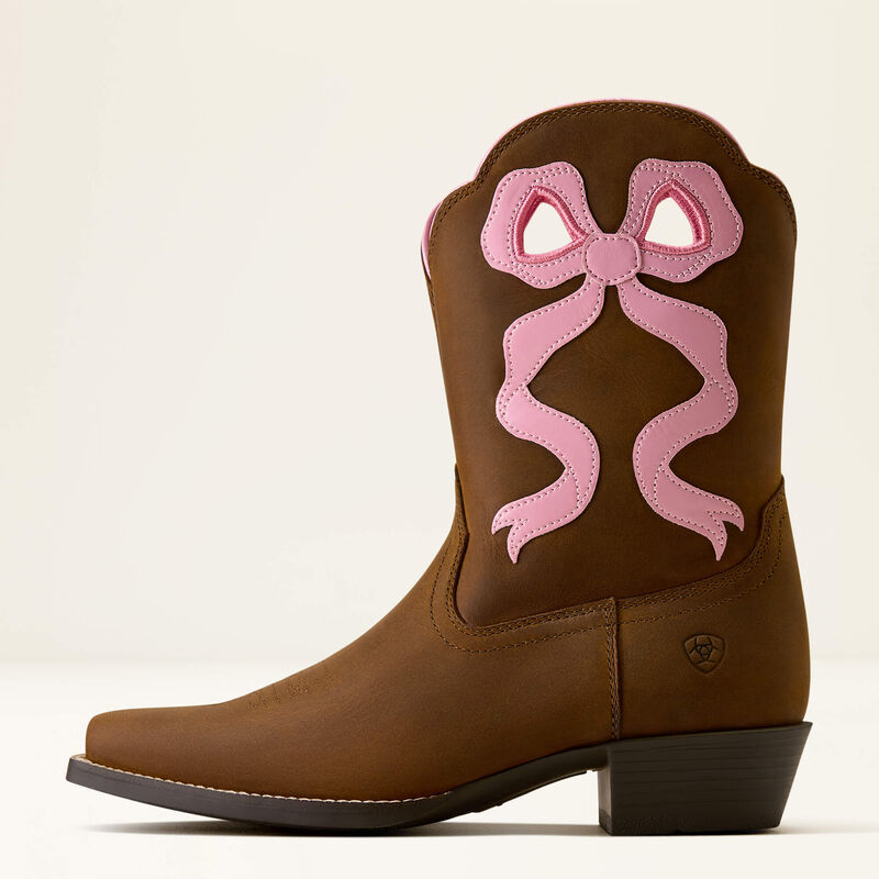 Ariat Girls Lil Beaux D Toe Western Boot 10080350