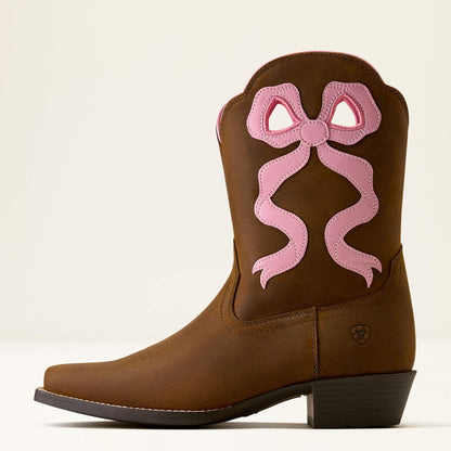 Ariat Girls Lil Beaux D Toe Western Boot 10080350
