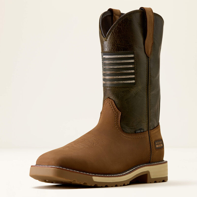 Ariat Men's Activator Patriot Wide Square Toe Steel Toe Work Boot 10080468