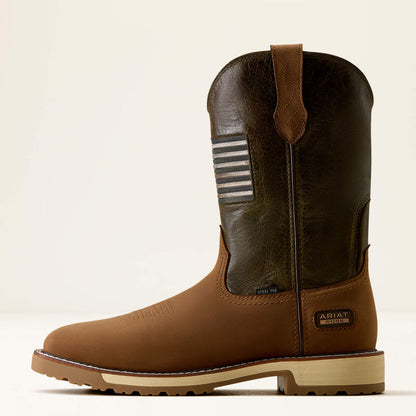 Ariat Men's Activator Patriot Wide Square Toe Steel Toe Work Boot 10080468