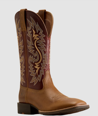 Ariat Men's Sport Colter Sorrel Crunch Wide Square Toe Western Boot 10080268