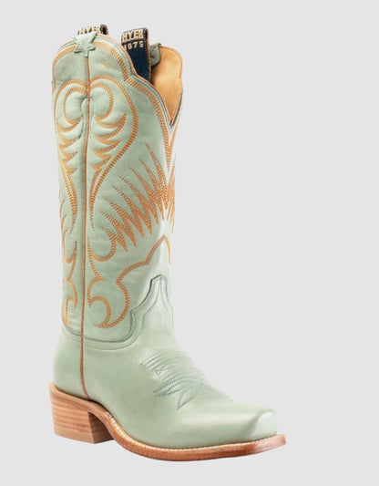 HYER Ladies Leawood Robins Egg Blue Leather Western Boot HW42010