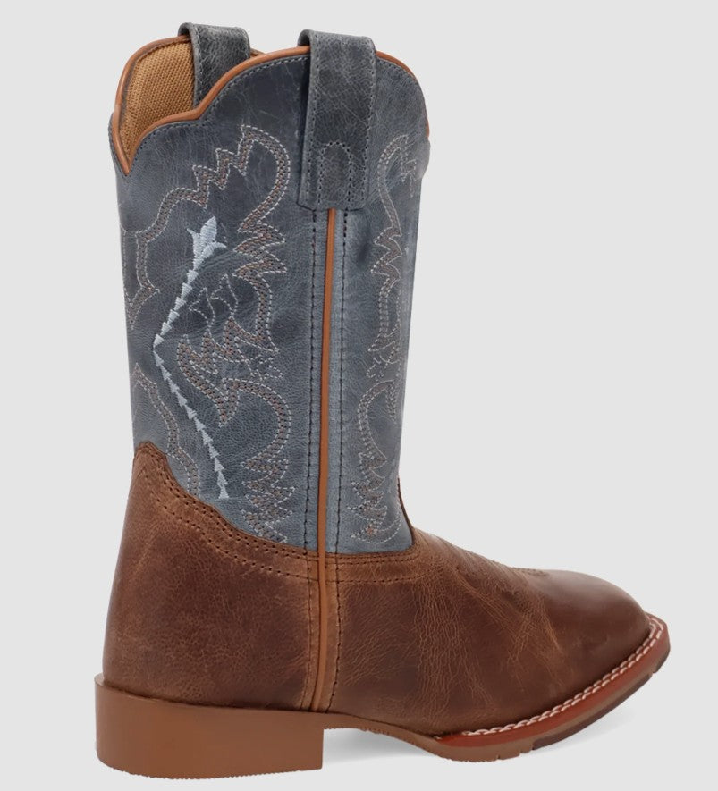 Dan Post Youth Salina Blue & Tan Leather Western Boot DPC5027