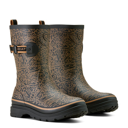 Ariat Ladies Kelmarsh Ocelot Print Mid Rubber Printed Boot 10063923