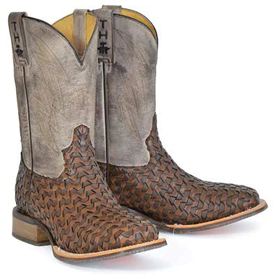 Men's Tin Haul Ripples Boots with Raisin' Hell Sole Handcrafted Tan 14-020-0077-0501