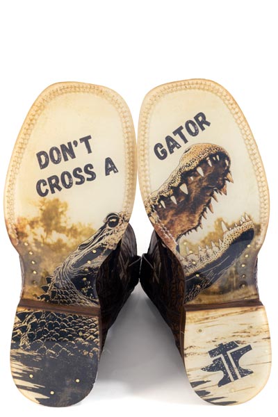 TIN HAUL MENS AL OGATOR DONT CROSS A GATOR SOLE 14-020-0077-0571
