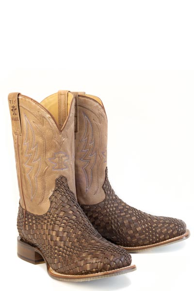 14-020-0077-0572-TIN HAUL MEN'S TORQUE TWISTER GOT SWAG SOLE WIDE SQ. TOE BROWN BOOT