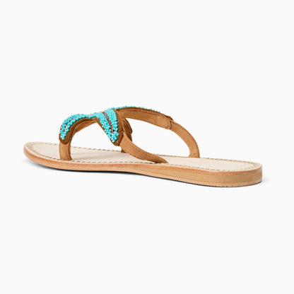 Women's Jack Rogers Collins Metallic Sandal 152251SA12-TURQ