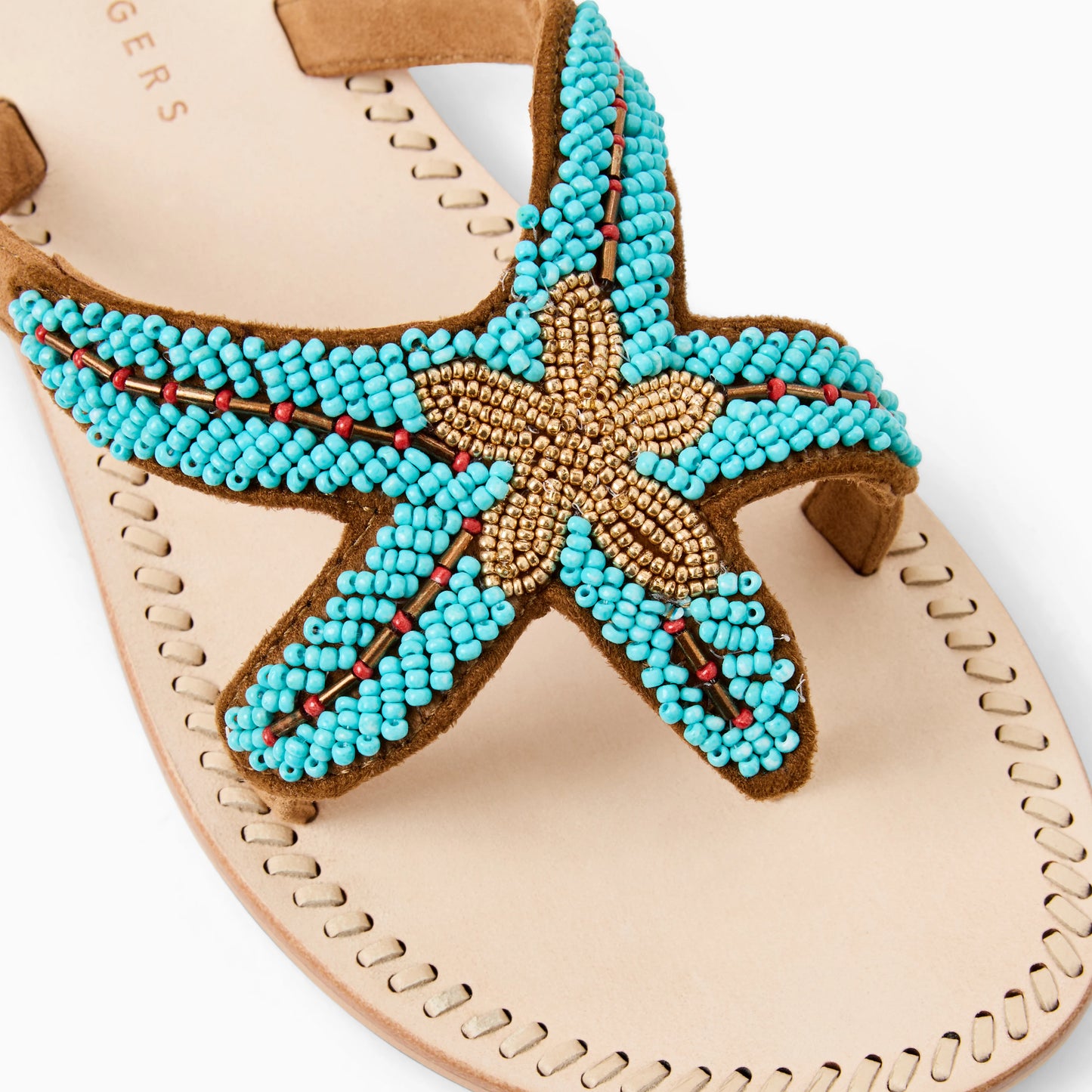 Women's Jack Rogers Collins Metallic Sandal 152251SA12-TURQ