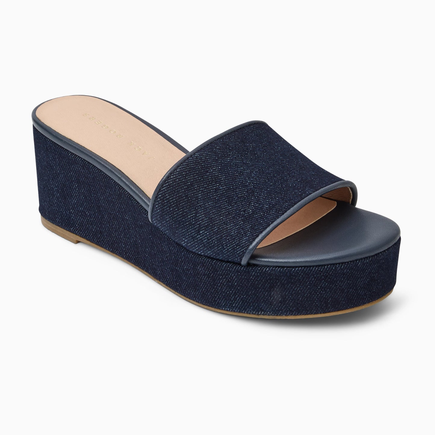 Women's Jack Rogers Bay Denim Mid Wedge 152251WG10-INDIGO