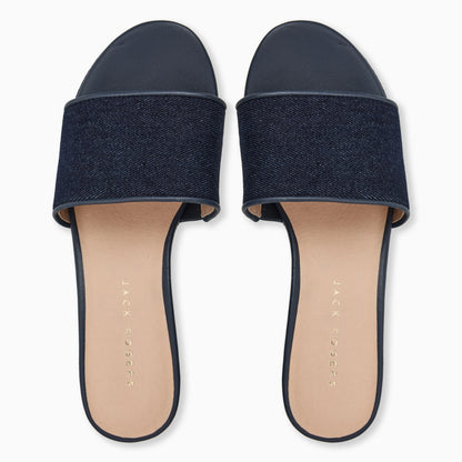 Women's Jack Rogers Bay Denim Mid Wedge 152251WG10-INDIGO