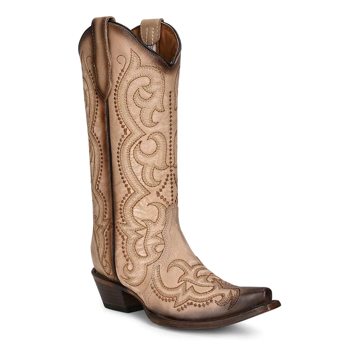 WOMEN'S CIRCLE G SAND WITH EMBROIDERY BOOTS L5870