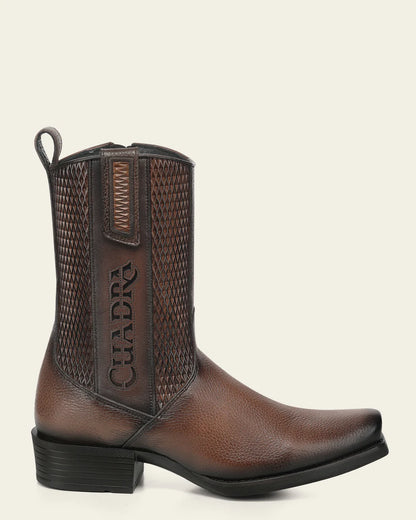 Cuadra Urban Honey Boot In Genuine Italian Deer Leather For Men-CC298