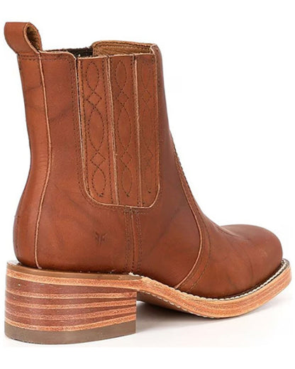 Ladies Frye Campus Chelsea Booties - Square Toe FR41451-SADD