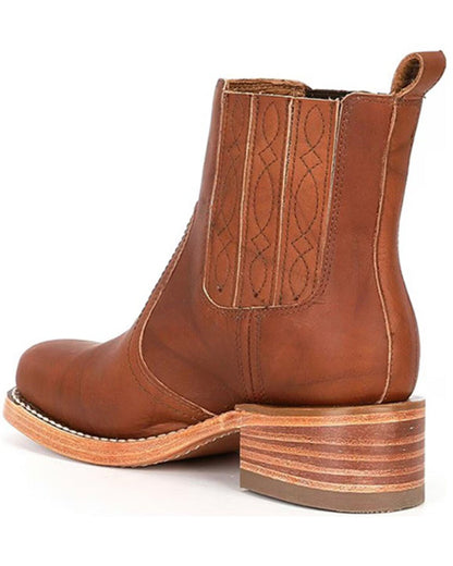Ladies Frye Campus Chelsea Booties - Square Toe FR41451-SADD