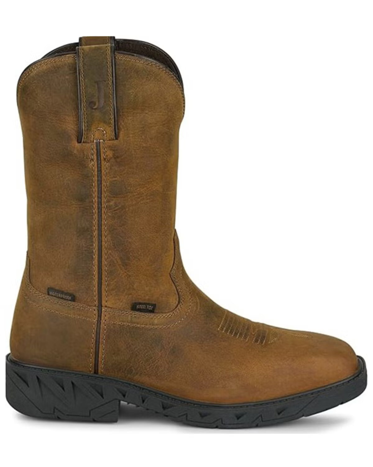 Justin Men's Trencher Pull-On Work Boots - Steel Toe PD4067