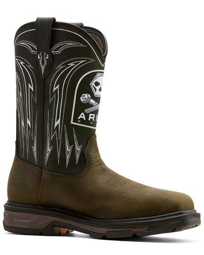 Ariat Men's WorkHog® XT Bolt Skull Waterproof Carbon Toe Work Boots 10074207
