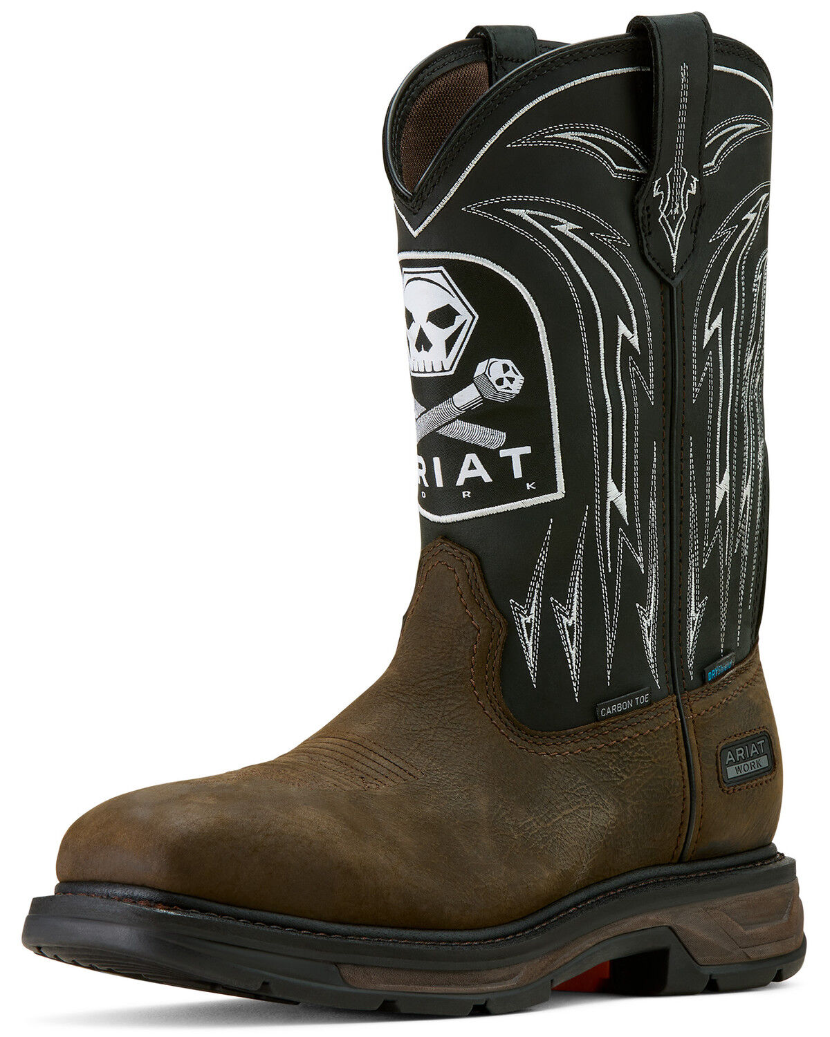 Ariat Men's WorkHog® XT Bolt Skull Waterproof Carbon Toe Work Boots 10074207