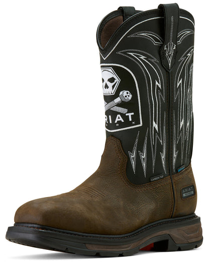 Ariat Men's WorkHog® XT Bolt Skull Waterproof Carbon Toe Work Boots 10074207