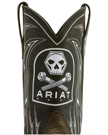 Ariat Men's WorkHog® XT Bolt Skull Waterproof Carbon Toe Work Boots 10074207