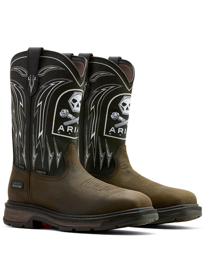 Ariat Men's WorkHog® XT Bolt Skull Waterproof Carbon Toe Work Boots 10074207